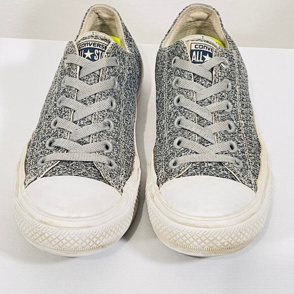 Converse All Star Chuck Taylor Sneakers Mens 8 Womens 10 Gray Skater Shoes - Picture 10 of 14